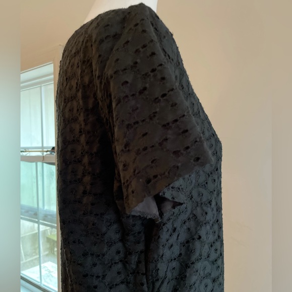 🤩 4/$25  Vintage Quaker Lady Black Eyelet Dress - Picture 7 of 16